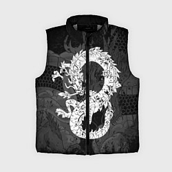 Женский жилет Белый Дракон Гранж White Dragon
