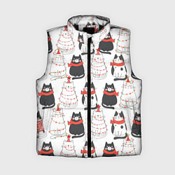 Женский жилет НОВОГОДНИЕ КОТИКИ 2022