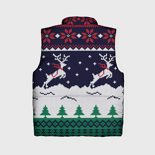 Женский жилет СВИТЕР С ОЛЕНЯМИ DEER SWEATER / 3D-Красный – фото 2