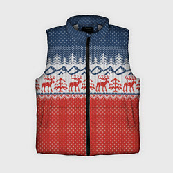 Женский жилет ВЯЗАНЫЙ УЗОР С ОЛЕНЯМИ