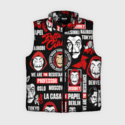 Женский жилет БУМАЖНЫЙ ДОМ ЛОГОБОМБИНГ LA CASA DE PAPEL