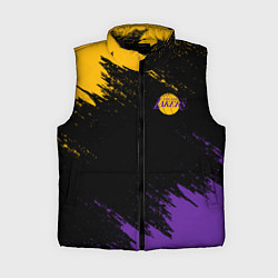 Женский жилет LAKERS БРЫЗГИ КРАСОК, цвет: 3D-черный