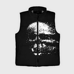 Женский жилет Skulls glitch, цвет: 3D-светло-серый