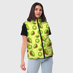 Женский жилет Киви паттерн, цвет: 3D-красный — фото 2