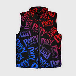 Женский жилет POPPY PLAYTIME LOGO NEON, ХАГИ ВАГИ, цвет: 3D-красный