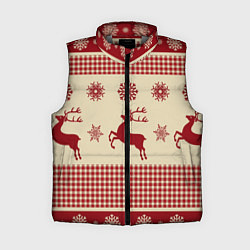 Женский жилет Семейный Новый Год, цвет: 3D-светло-серый