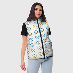 Женский жилет Утро начинается с яичницы, цвет: 3D-красный — фото 2