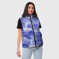 Женский жилет Тигр гжель, цвет: 3D-светло-серый — фото 2