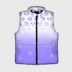 Женский жилет GENSHIN IMPACT SYMBOL PATTERN SAKURA САКУРА, цвет: 3D-красный