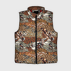 Женский жилет Шкуры Диких Животных, цвет: 3D-красный
