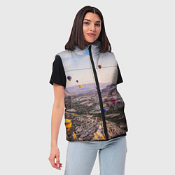 Женский жилет Воздушные Шары!, цвет: 3D-светло-серый — фото 2