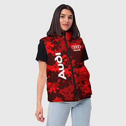 Женский жилет Audi Pixel, цвет: 3D-красный — фото 2