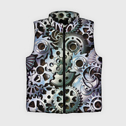 Женский жилет Стимпанк шестеренки Steampunk, цвет: 3D-черный