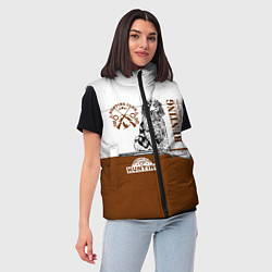 Женский жилет Охотничья Собака, цвет: 3D-красный — фото 2