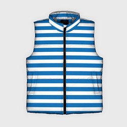 Женский жилет ТЕЛЬНЯШКА ВДВ В ПОЛОСКУ, цвет: 3D-светло-серый