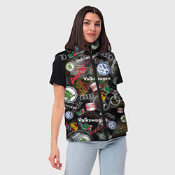 Женский жилет Volkswagen Group AUDI VW SEAT PORSCHE SKODA, цвет: 3D-светло-серый — фото 2