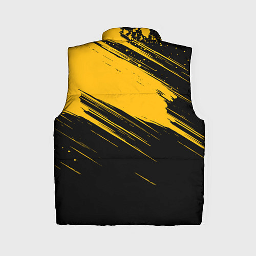 Женский жилет Black and yellow grunge / 3D-Красный – фото 2