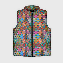 Женский жилет Мандалы Текстура, цвет: 3D-красный