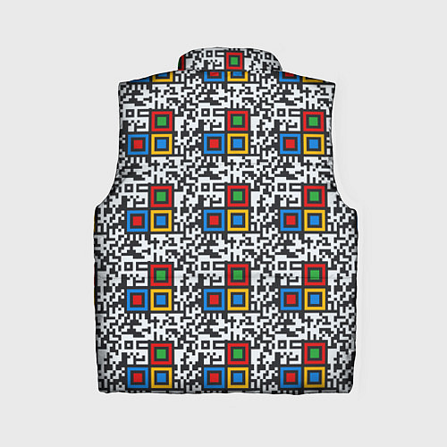 Женский жилет QR код - паттерн / 3D-Красный – фото 2
