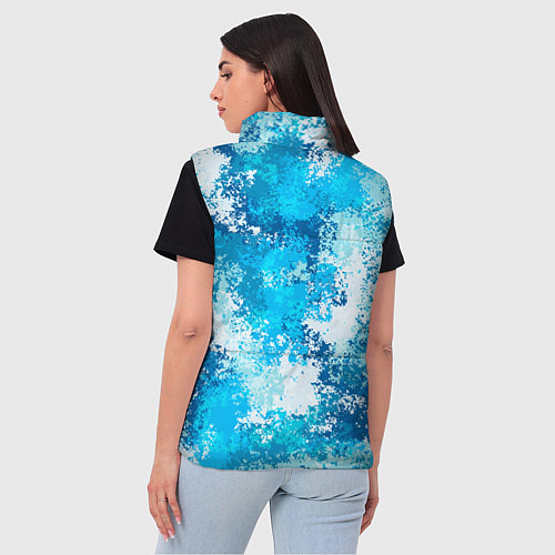 Женский жилет Спортивный камуфляж Пикси - Лагуна / 3D-Светло-серый – фото 4