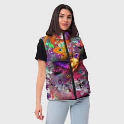 Женский жилет Колибри Floral Pattern, цвет: 3D-черный — фото 2
