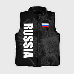 Женский жилет RUSSIA - BLACK EDITION, цвет: 3D-черный
