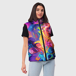 Женский жилет Madness colors, цвет: 3D-светло-серый — фото 2