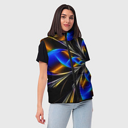 Женский жилет Neon vanguard pattern Fashion 2023, цвет: 3D-черный — фото 2