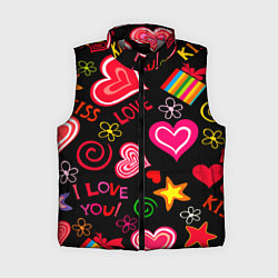 Женский жилет Я ЛЮБЛЮ ТЕБЯ РОДНАЯ!, цвет: 3D-светло-серый