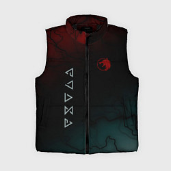 Женский жилет The witcher Волк Черные Молнии, цвет: 3D-черный