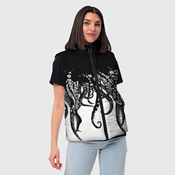 Женский жилет В щупальцах осьминога, цвет: 3D-светло-серый — фото 2