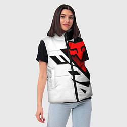 Женский жилет MOTO FOX - Мотокросс, цвет: 3D-красный — фото 2