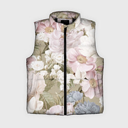 Женский жилет Цветы Английский Садовый Узор