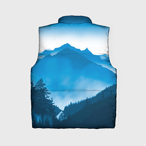 Женский жилет Горы Лес / 3D-Красный – фото 2