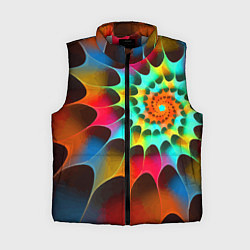 Женский жилет Красочная неоновая спираль Colorful neon spiral