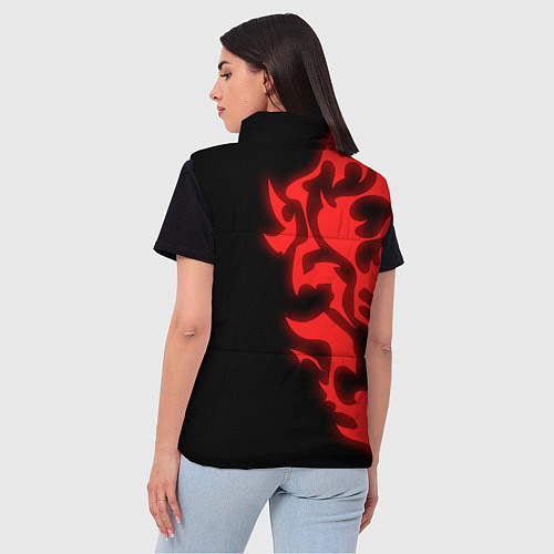 Женский жилет КРАСНЫЙ ЩИТ ПРОКЛЯТЫЙ / 3D-Светло-серый – фото 4