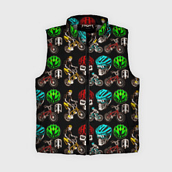 Женский жилет SKELETONS ON BICYCLES, цвет: 3D-светло-серый