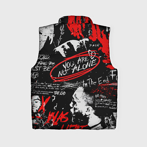 Женский жилет XXXTENTACION YOU ARE NOT ALONE / 3D-Красный – фото 2