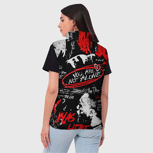 Женский жилет XXXTENTACION YOU ARE NOT ALONE / 3D-Светло-серый – фото 4