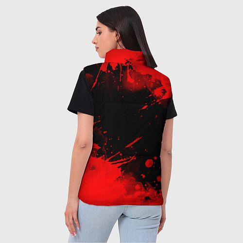 Женский жилет КЛЕЙМО ЖЕРВЫ И ЧЕРЕПА БЕРСЕРК / 3D-Светло-серый – фото 4