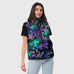 Женский жилет Floral pattern Summer night Fashion trend 2025, цвет: 3D-светло-серый — фото 2