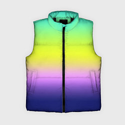 Женский жилет Разноцветный размытый фон градиент