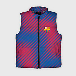 Женский жилет Fc barcelona барселона fc абстракция, цвет: 3D-светло-серый