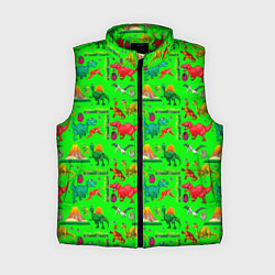 Женский жилет TEXTURE WITH DINOSAURS