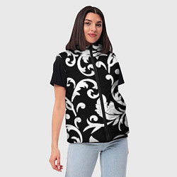 Женский жилет Minimalist floral pattern, цвет: 3D-красный — фото 2