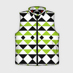 Женский жилет Geometric shapes triangles треугольники, цвет: 3D-красный