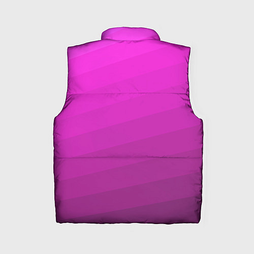 Женский жилет Розовый неоновый полосатый узор Pink neon / 3D-Красный – фото 2