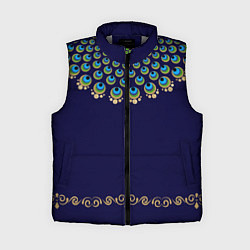 Женский жилет Павлиньи перья с вензелями