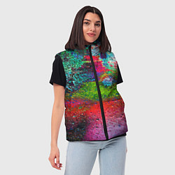 Женский жилет Pointillism Art Fashion trend, цвет: 3D-светло-серый — фото 2