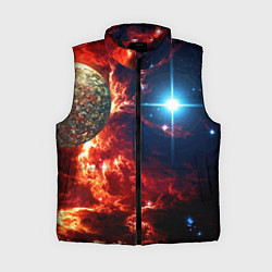 Женский жилет Яркая звезда в космическом пространстве